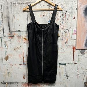 Vince lamb skin leather dress